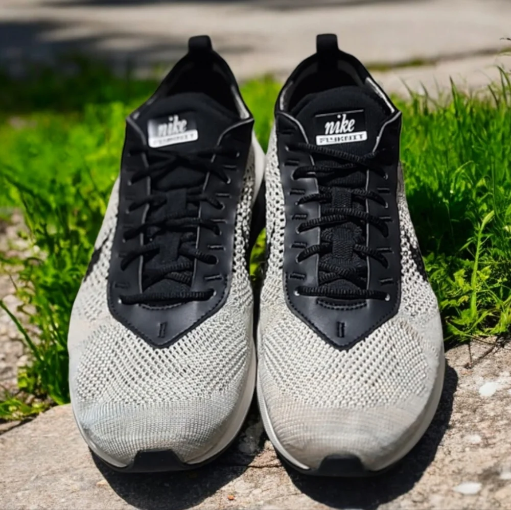 NIKE AIR MAX FLYKNIT Racer W 10 M 8.5 Sesame Black Ocean Cube Pink Oxford - Picture 4 of 17